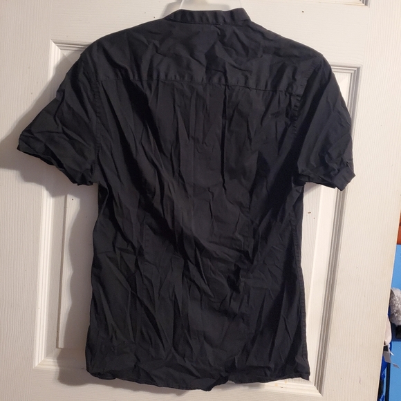 5 for $20 | ASOS DESIGN Slim Fit Band Collar Shirt With Roll Sleeves - Picture 10 of 16